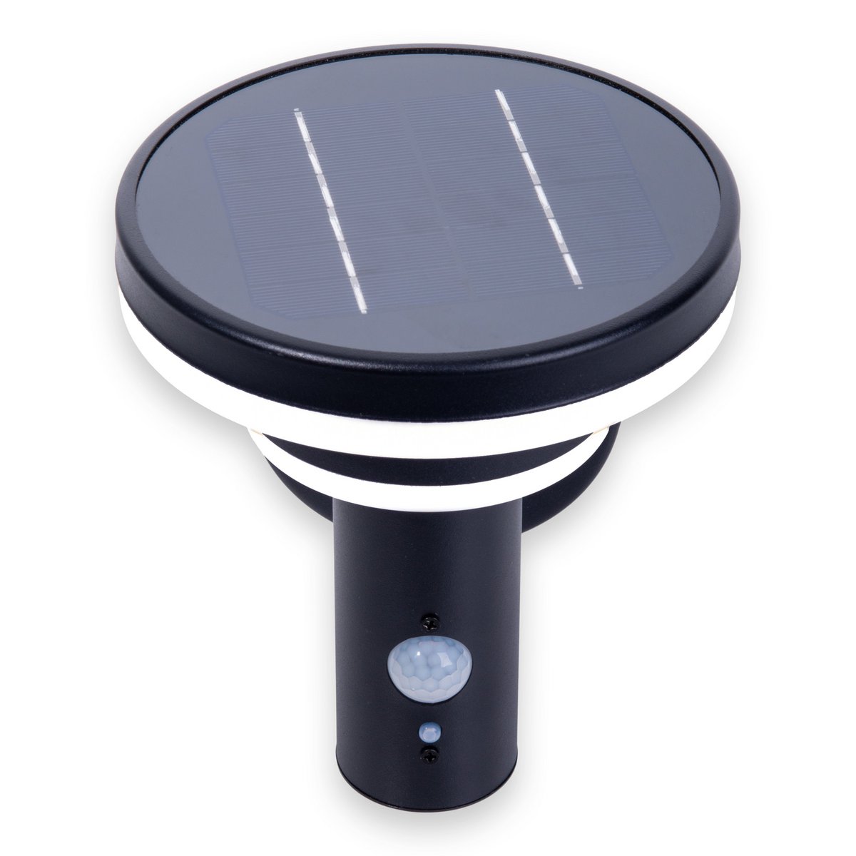 LED Solar Buitenwandlamp "Nora", voor buiten, wandlamp - metaal en plastic in het zwart, met geïntegreerde LED