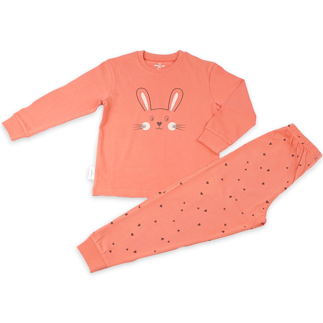 Bunny F&D Pyjama Kinderen | Roest Roze