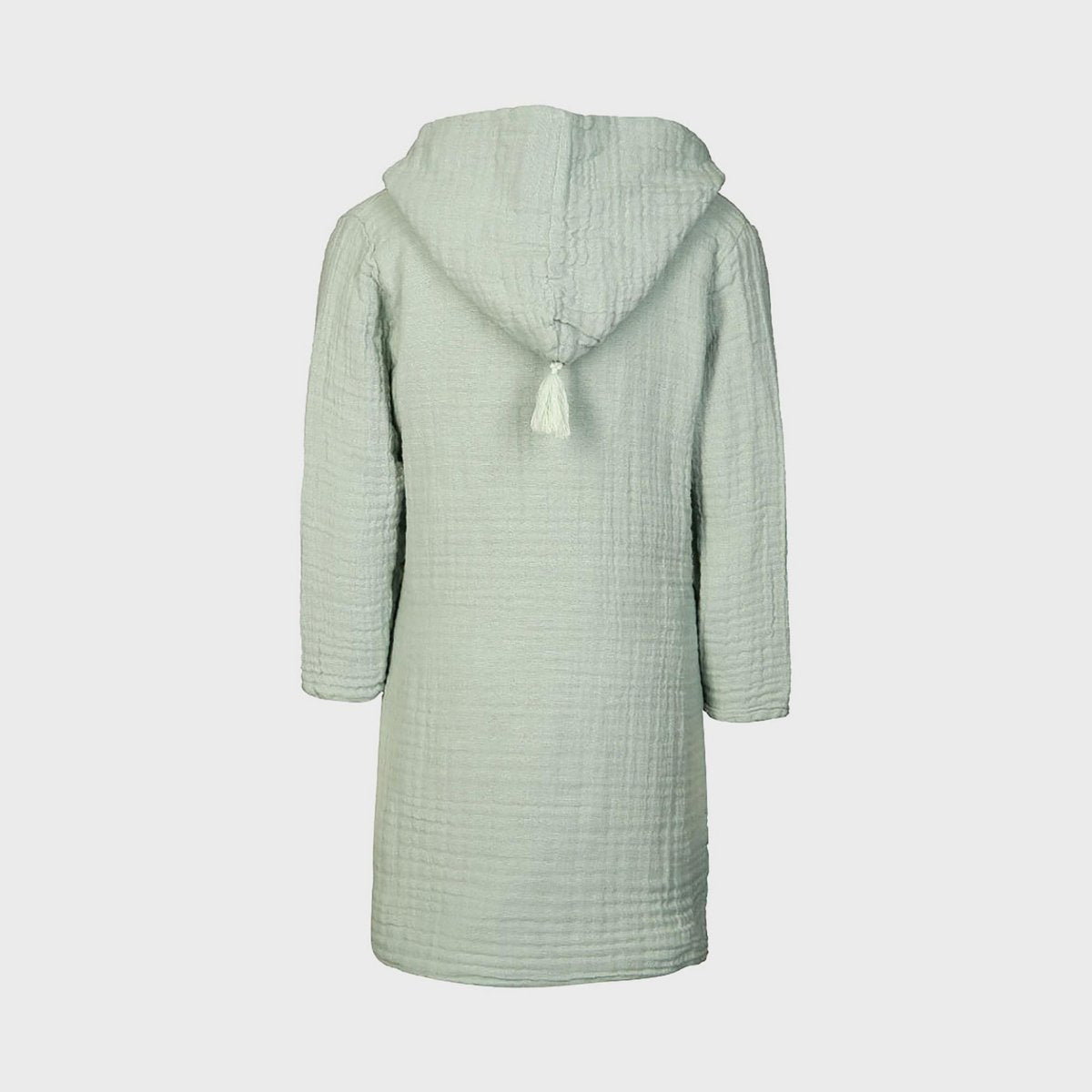 OrganicEra biologische mousseline badjas, 5-6 jaar, mint