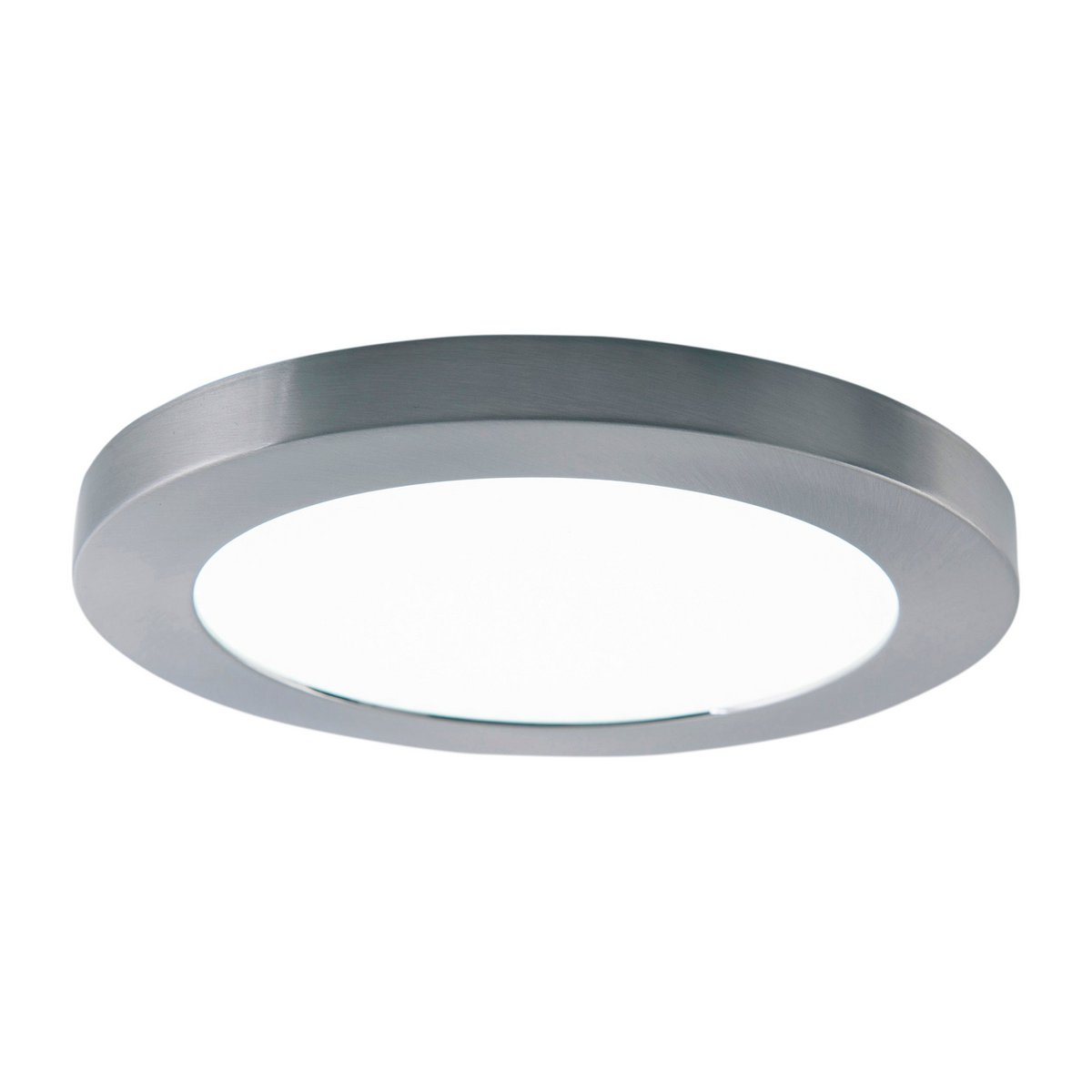 LED -plafondlamp "bonus", functie, metalen plafondlamp en plastic, ringen in chroom en wit kunnen worden gewijzigd, met stevig ingebouwde LED's, 22,5 cm diameter