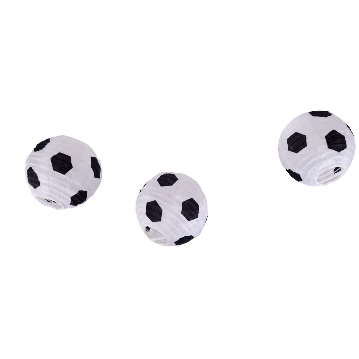 LED Solar Light Chain Textile 20 "Football", voor buiten, lichte kettingmetaal, plastic en textiel in zwart, met geïntegreerde LED