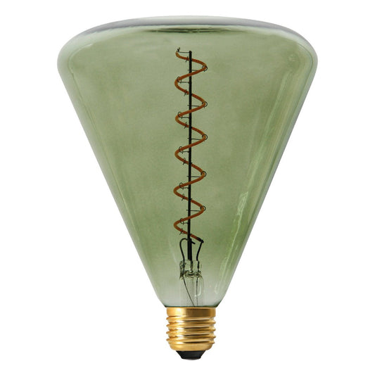 LED -lamp "Dilly" E27 -versie, 4 watt, metaal en glas in groen