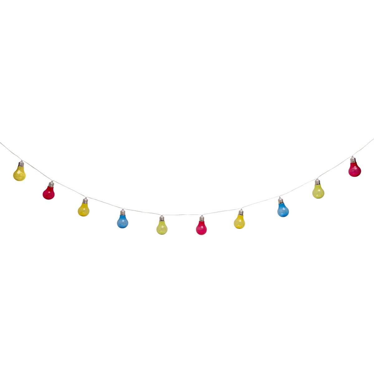 Kleurrijke 10-LED solar buitenlichtketting