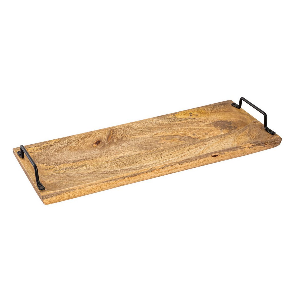 Serveer lade houten lade Tray hout 50x20cm serveerbord decoratietablet mango houten vaste stof
