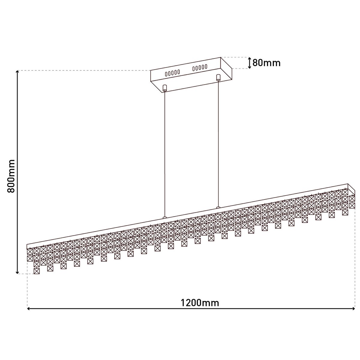 LED hanglamp "DIAMONDS"