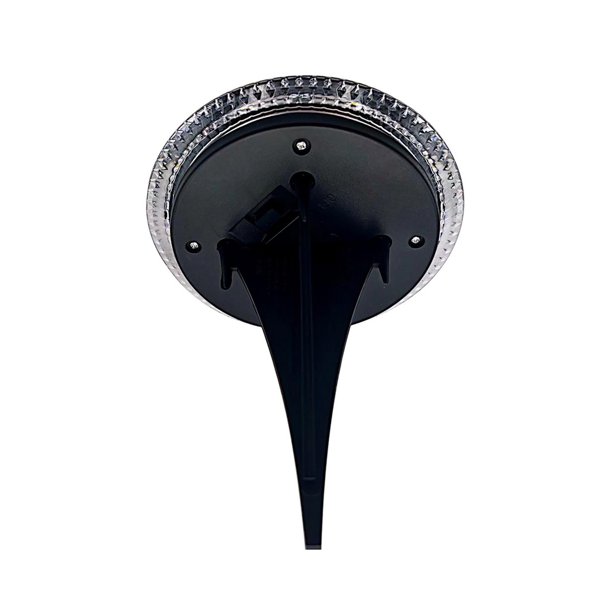 6 Set Solar-Boden-Sprießleucht Ø ca. 11,2 cm, zwart plastic, schemeringsensor, voor toegang, terras en paden