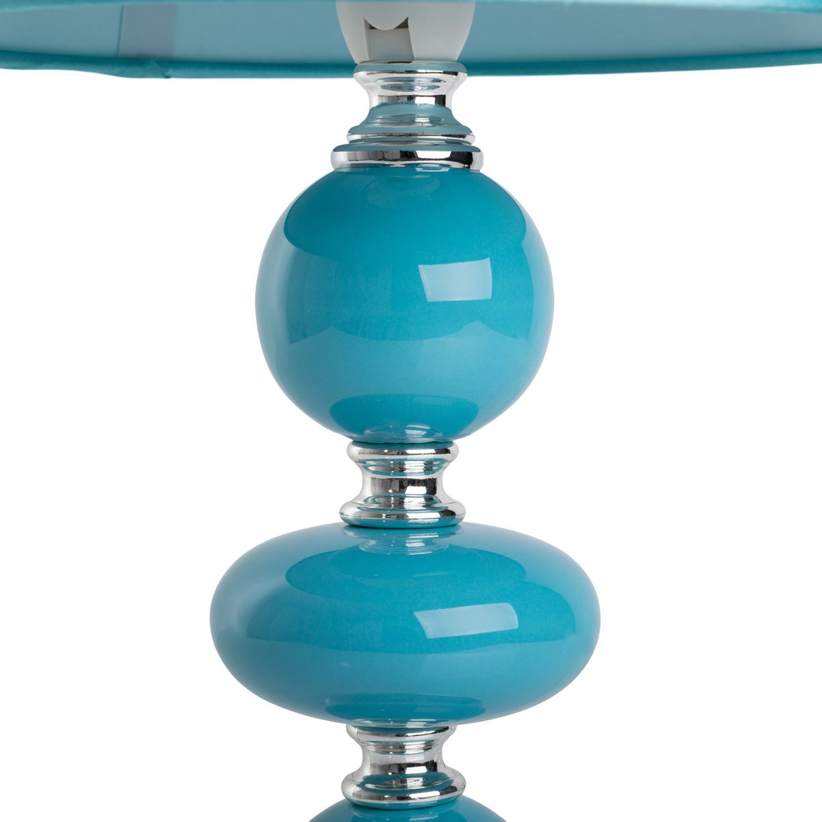 Keramische tafellamp "araga" 36 cm hoog, tafellamp gemaakt van metaal, keramiek, met tekstbladen, turquoise, met E14 -aansluiting, verlichting voor eetkamer, woonkamer, gang of kantoor