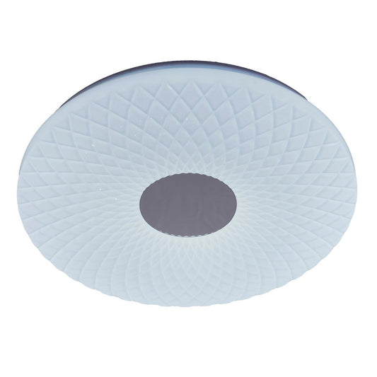 LED plafondlamp "Porto" met kristaleffect d: 48cm