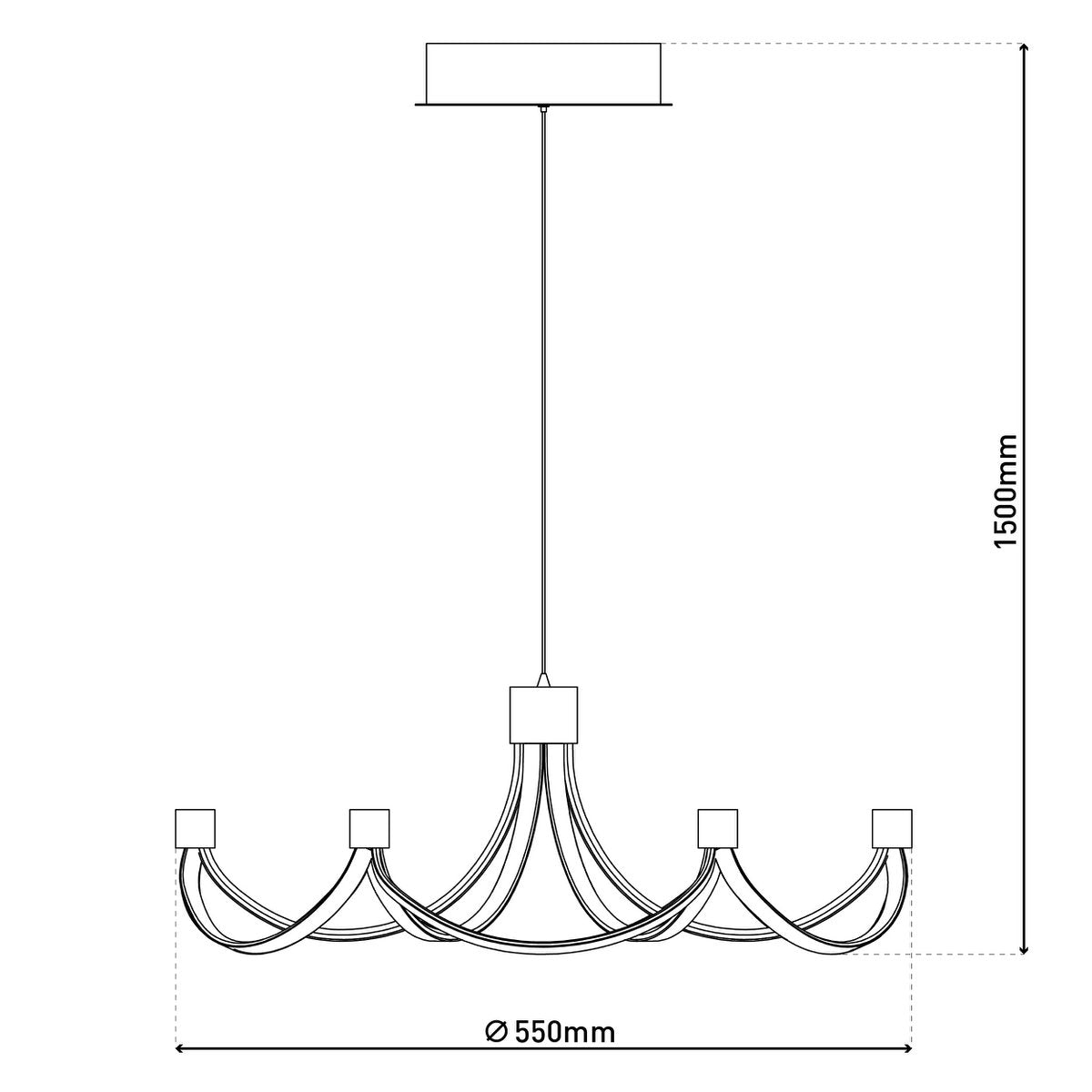 Led hanglamp "festival"