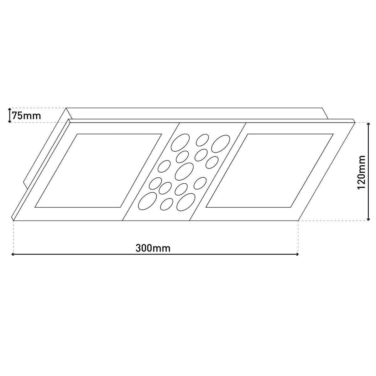 LED plafondlamp "Chur" l:30cm