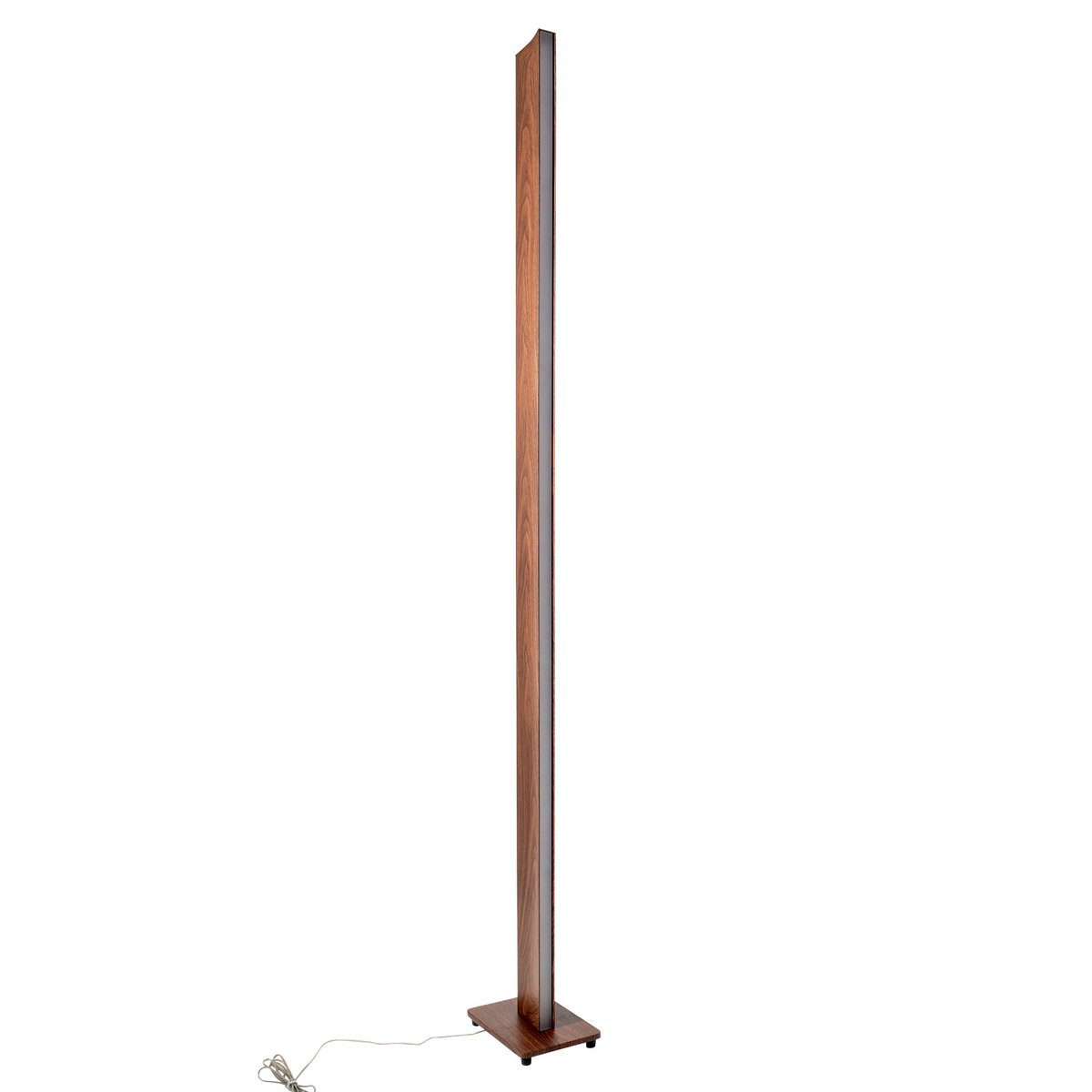 LED vloerlamp "Madera" h: 152cm naturel