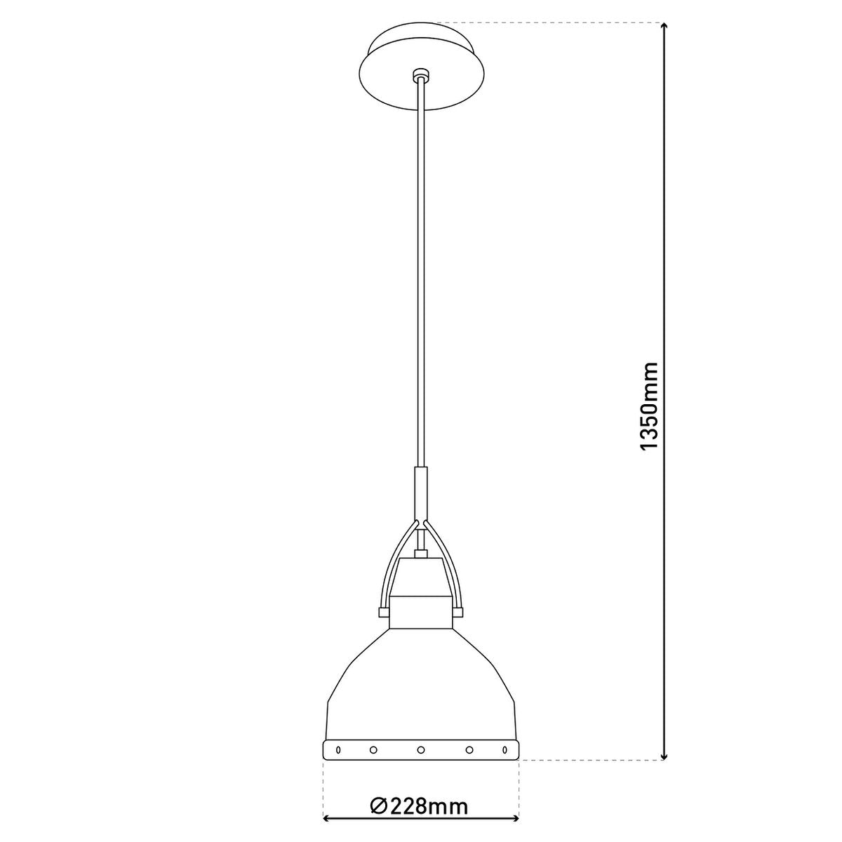 Deko-Pendelleuchte "Cottage" d: 22,8cm