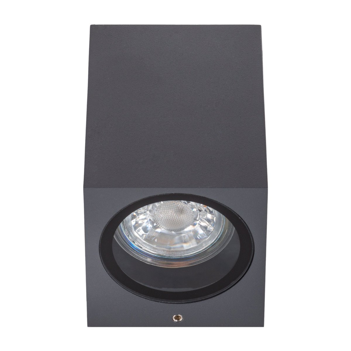 Buiten wandlamp "Cubus", gemaakt van metaal en glas in antraciet, GU10 Socket