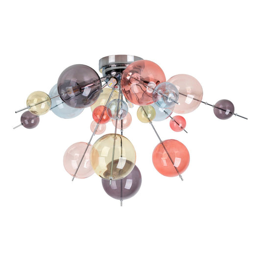 Plafondlamp "explosie" pastelkleuren D: 57 cm
