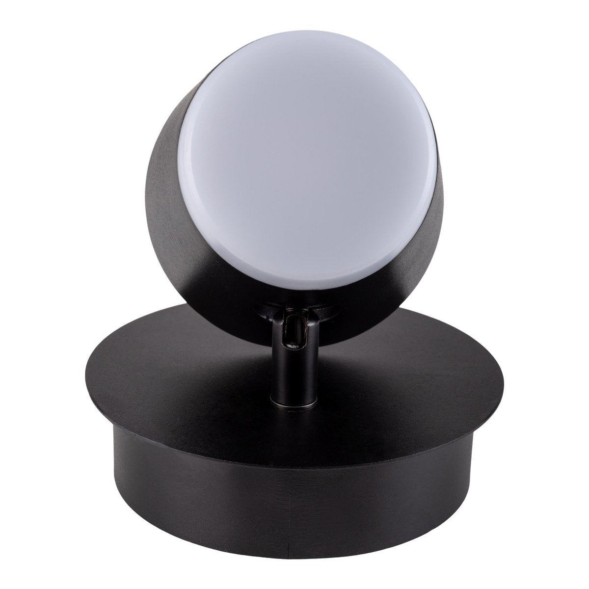 Wordeloos wandlicht "tondo" magnetisch, ca. 12 x 14,5 cm, gemaakt van black metal, voor binnen