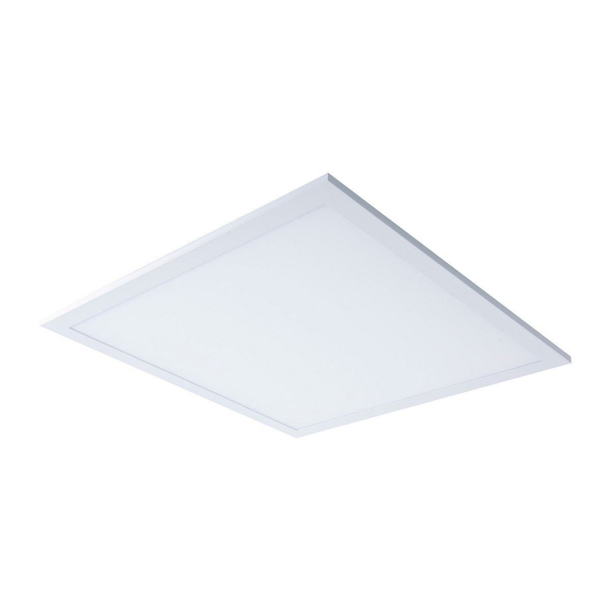 LED -paneel plafondlicht "Nico", functionele metalen plafondlamp en plastic in het wit, met vaste LED's en vele functies, ideaal voor kantoor, oefening of workshop, ca. 45 x 45 cm