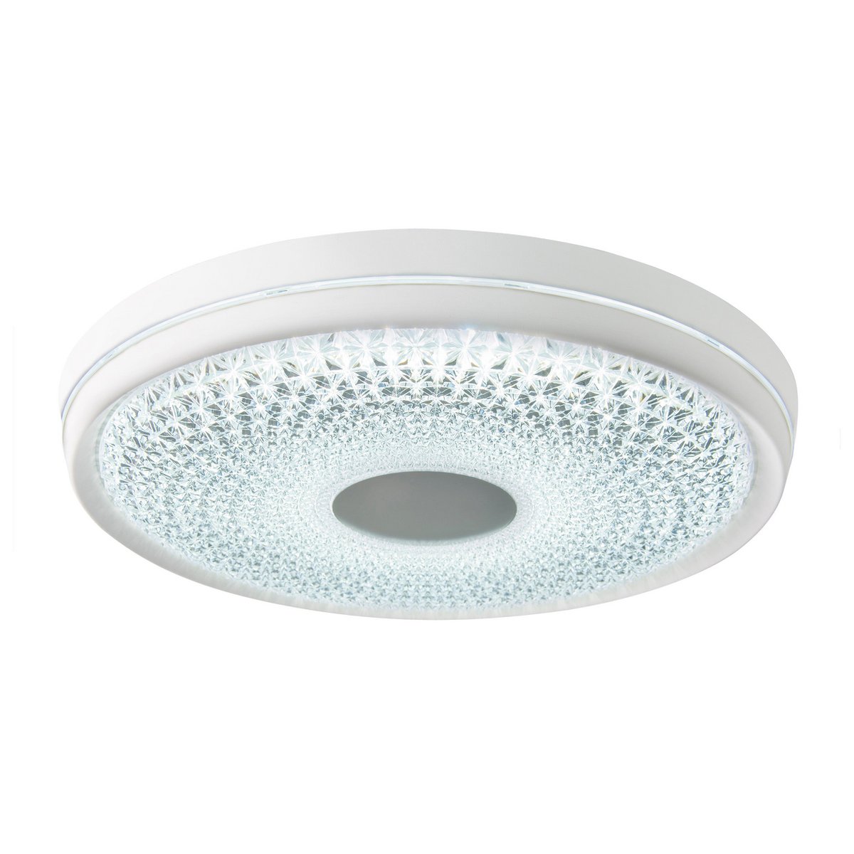 LED -plafondlicht "Boise" Ø 51 cm met veel functies, gemaakt van metaal en plastic, wit, met geïntegreerde LED's, verlichting voor woonkamers of kantoor