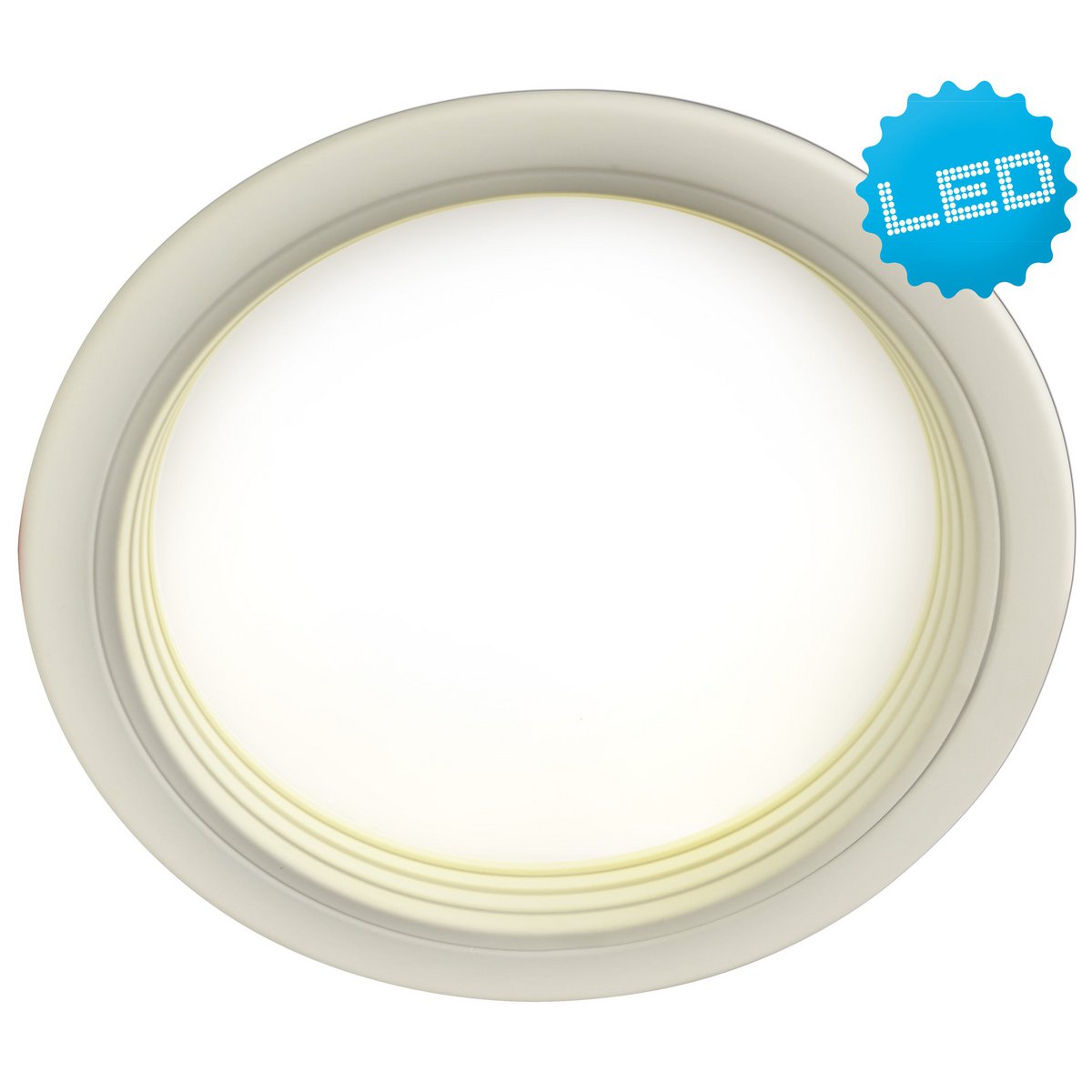 LED-plafondlamp "punt" Ø 19,5 cm, stevig ingebouwd LED met 18 watt, neutraal wit licht