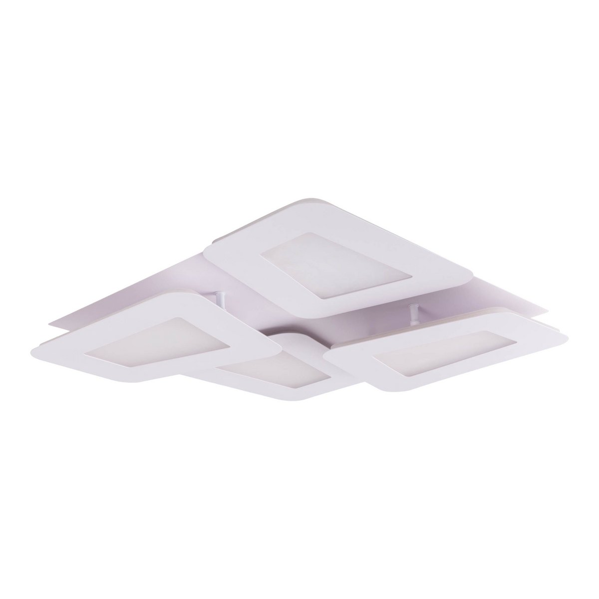 LED -plafondlamp "SIMEN" 48 x 48 cm, metaal en plastic, wit, geïntegreerde LED's, warm wit
