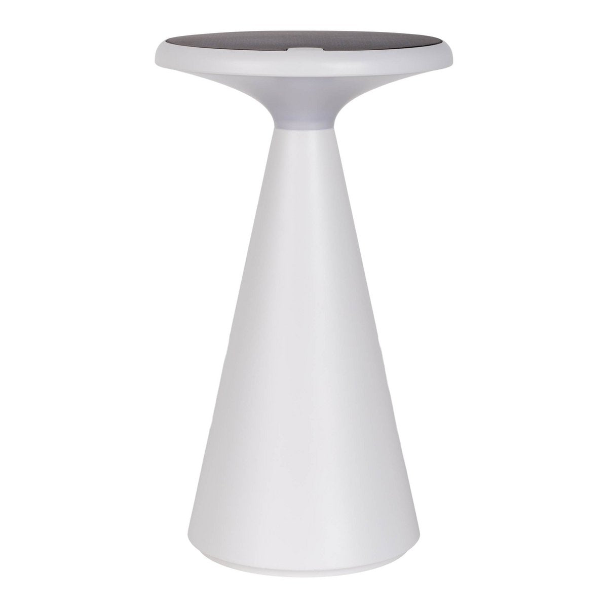 Zonne -batterijtafellamp "Palu" voor buiten en binnen, gemaakt van plastic in wit, 20 cm hoog