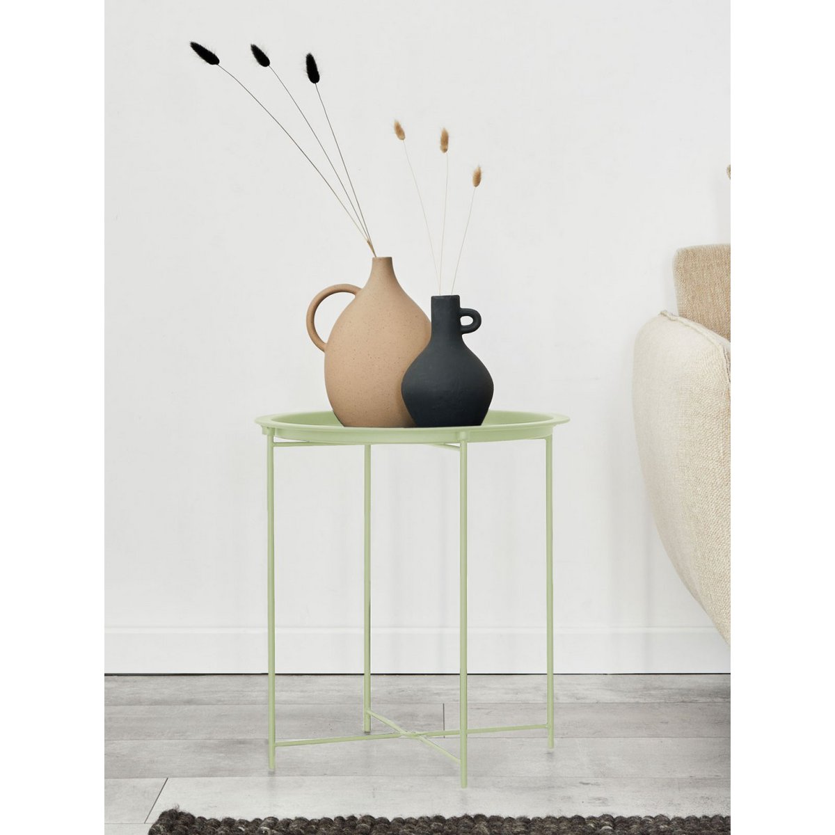 Bijzettafel Ø 47 H 51 2. Kies Tuintafel Balkon Tabel Terasses Tabel Ronde Alberta Metaal Small Ver