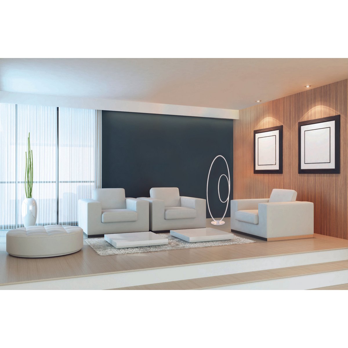 LED vloerlamp h: 120cm wit "Odrive"