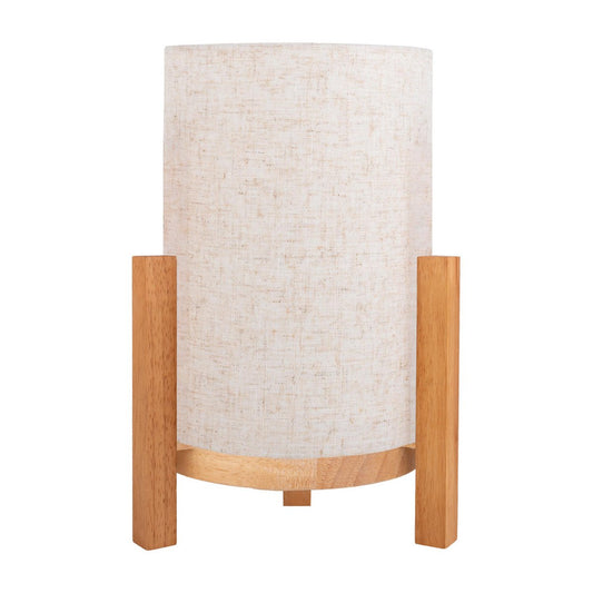 Ackitical Lamp "Matilda" 32 cm hoog, in wit/natuur, met geïntegreerde LED, dimbaar met aanraaksensor