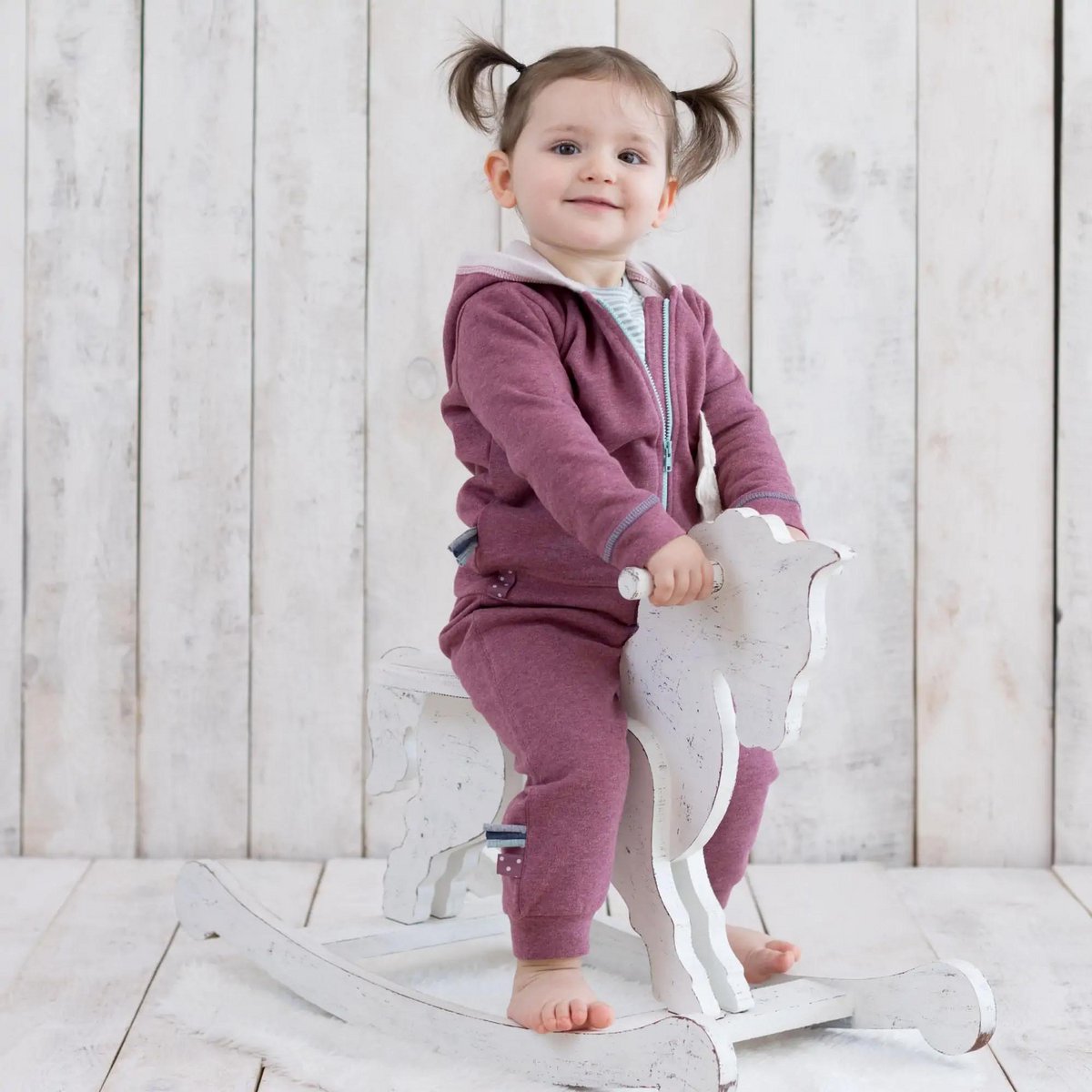 OrganicEra Biologische baby-joggingbroek, bordeaux