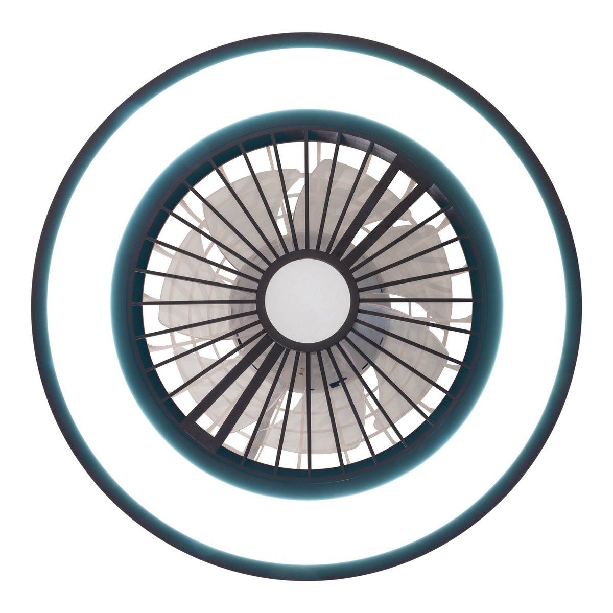 LED -plafondlichten + ventilator "arrioso" Ø 54 cm, gemaakt van metaal en plastic, met veel functies