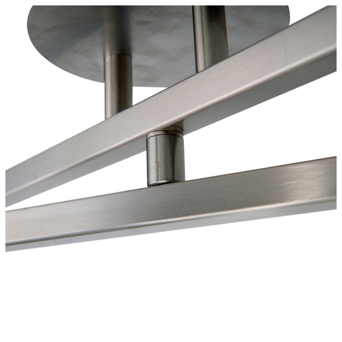 4 plafondlamp "tilde", klassieke metalen plafondlamp en textiel in grijs met E27 -aansluiting, 82 cm lang, de paraplu's zijn verstelbaar, ideaal voor woonkamer, eetkamer en slaapkamer