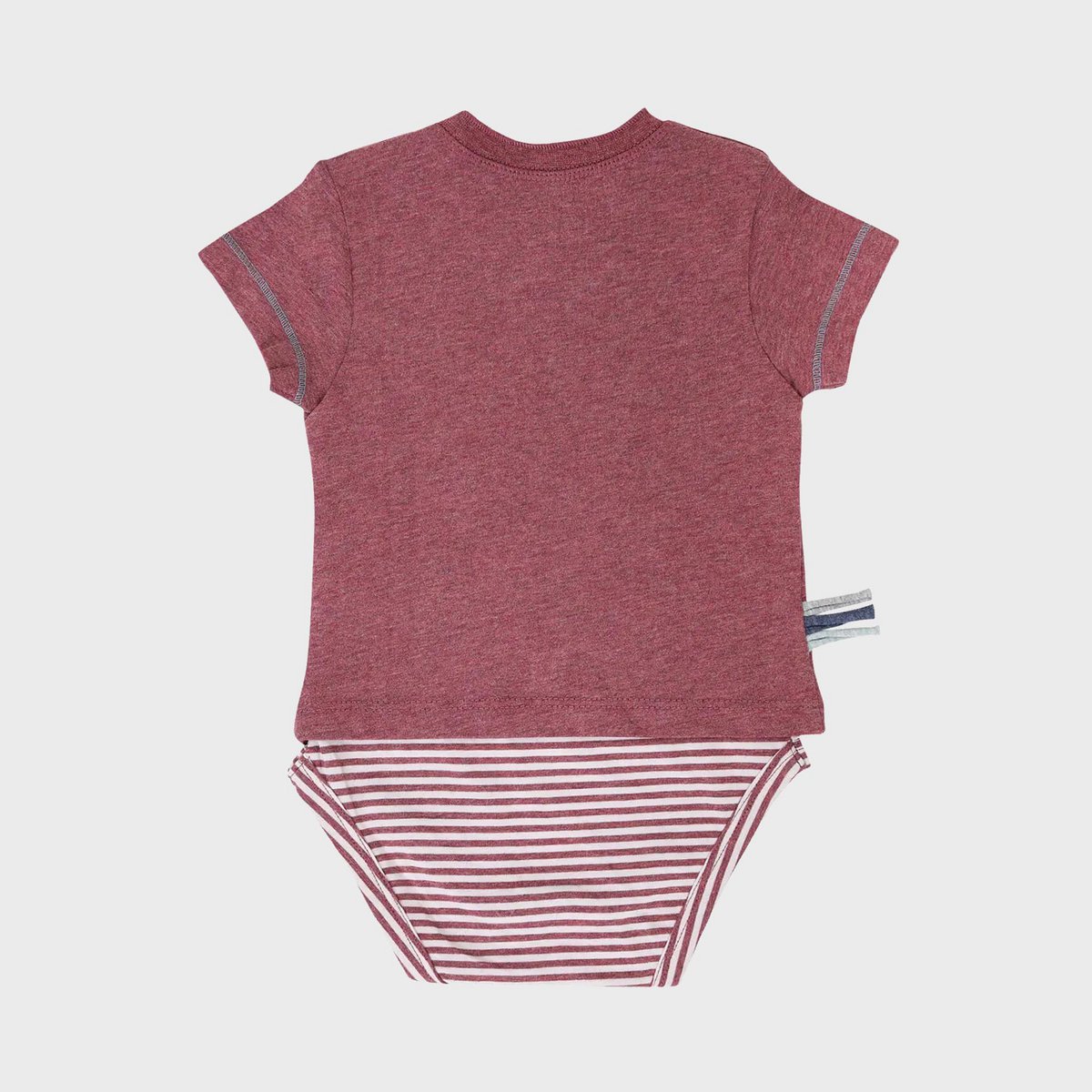 OrganicEra Organic Baby S/S T-shirt body, bordeaux