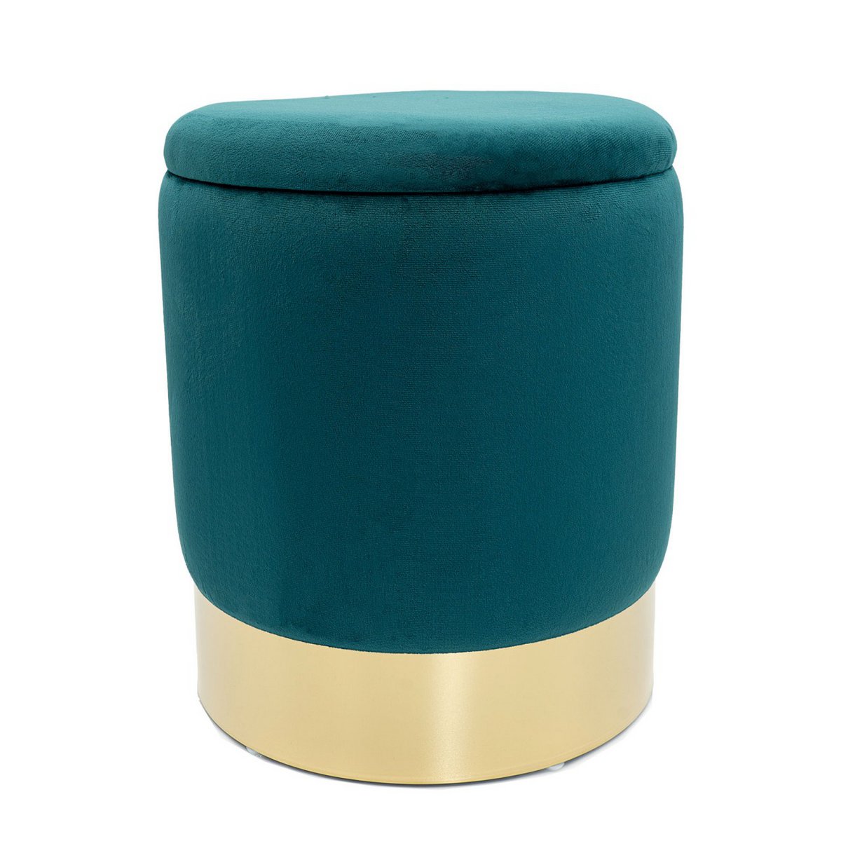 Velvet ontlasting decoratie -ontlasting en Pouf Decopouf Velours Stool met opslagruimte u.