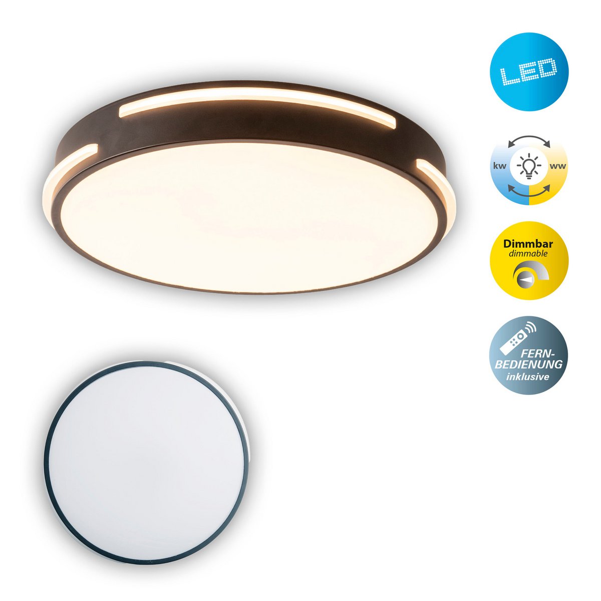 LED plafondlamp d: 40cm "Ventura"