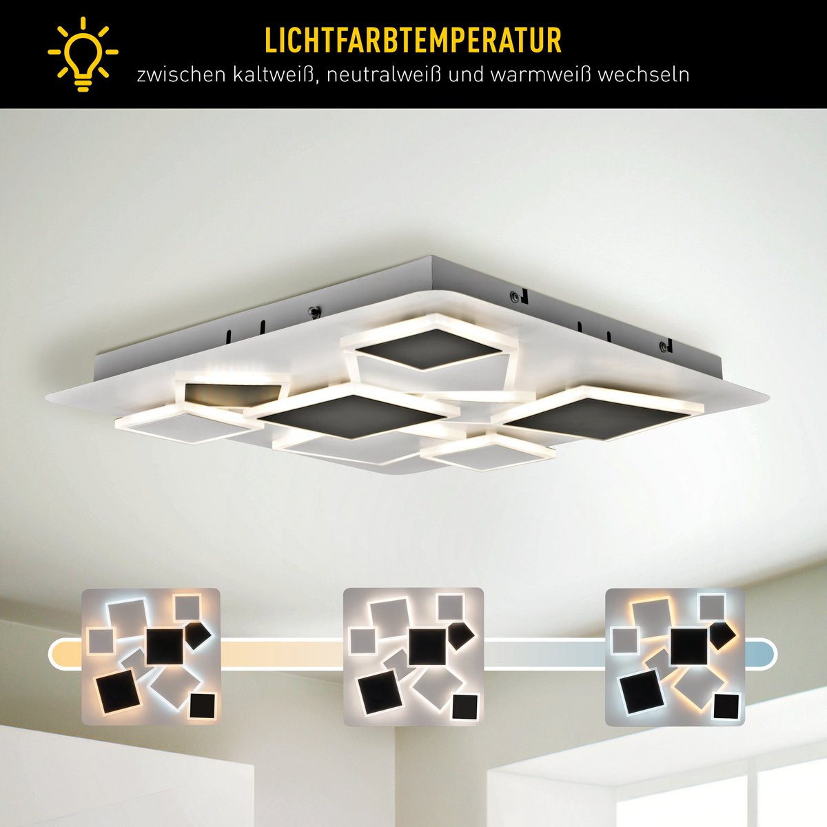 LED -plafondlicht "Vincent" L: 46,8 cm