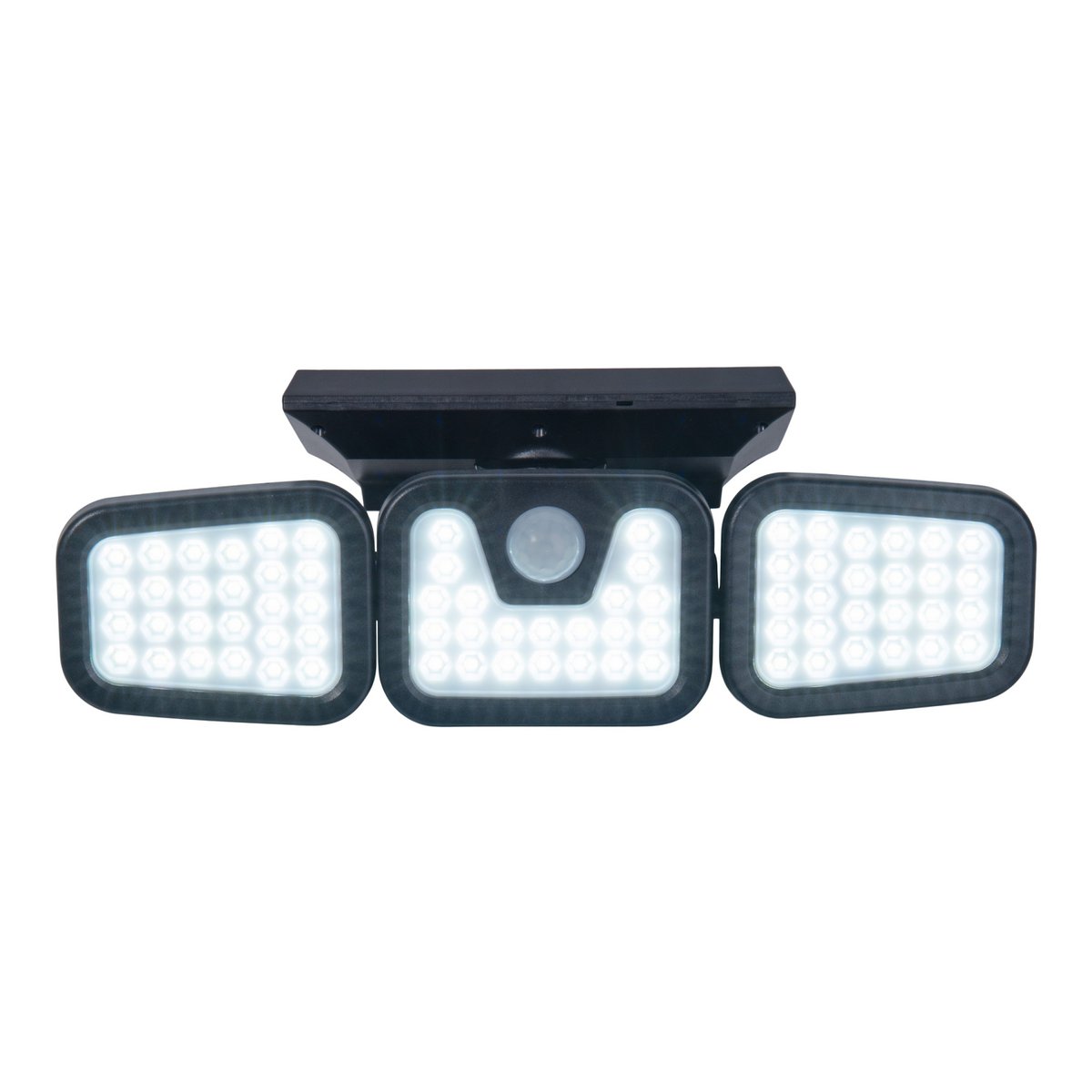 LED Solar Buitenwandlamp "Pacita", multifunctionele lamp buitenwandlamp gemaakt van plastic in zwart, 28,3 x 13,5 x ca.