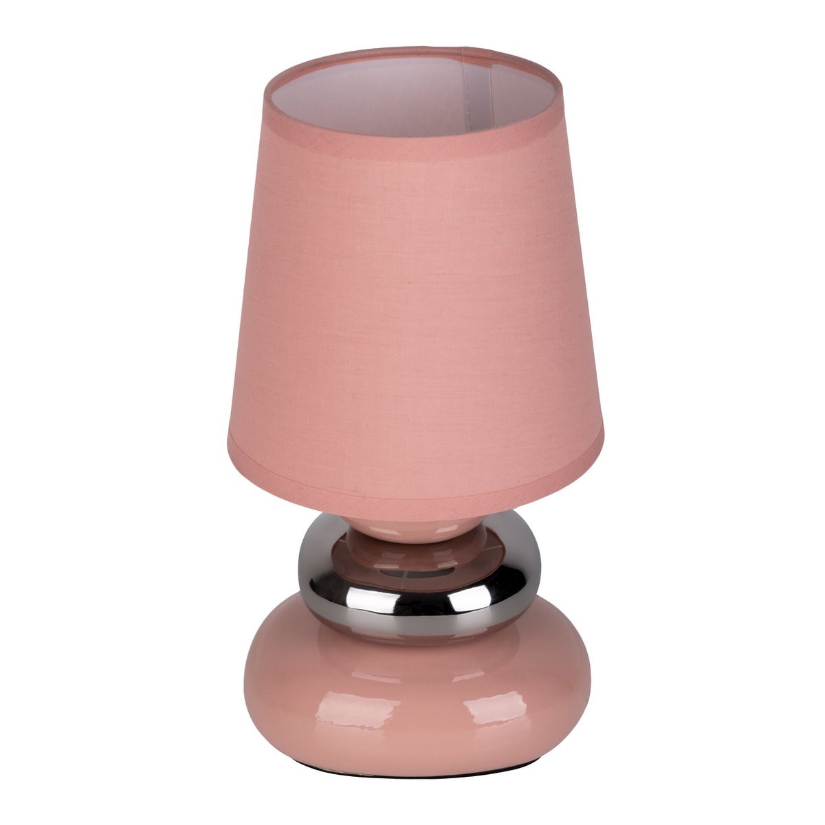 Keramische tafellamp "Stoney" Pink - Classical - Table Lamp - - Rosé/Salmon - E14 - Geen informatie