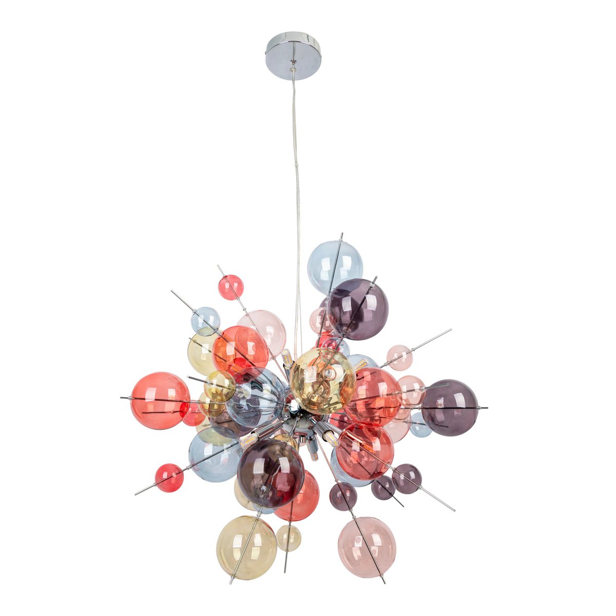 Hanger lamp "explosie" pastelkleuren