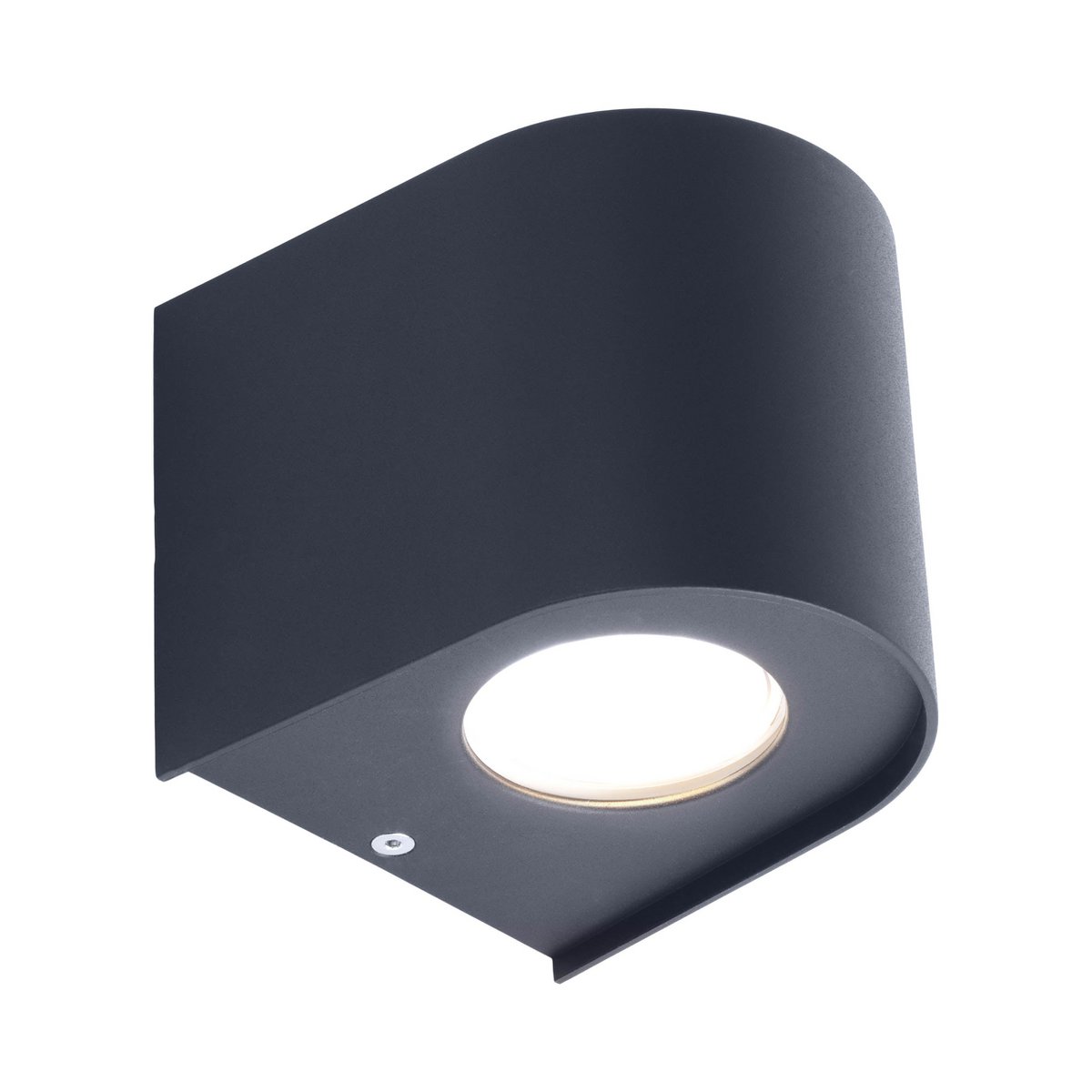 De "Alecto" LED -lamp meet 10,5 x 11,7 cm en is 10 cm hoog. Het bestaat uit een hoogwaardig plastic met een enigszins gestructureerd oppervlak dat eruit ziet als geschilderd. Tijdloos zwart maakt de lamp universeel bruikbaar.