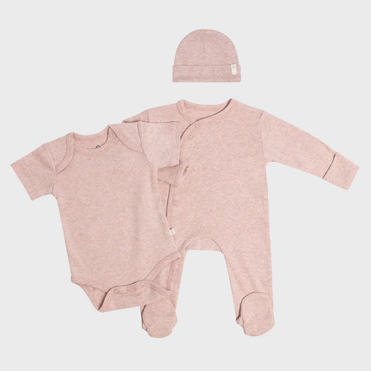 OrganicEra Organic 3-delige newbornset, roze
