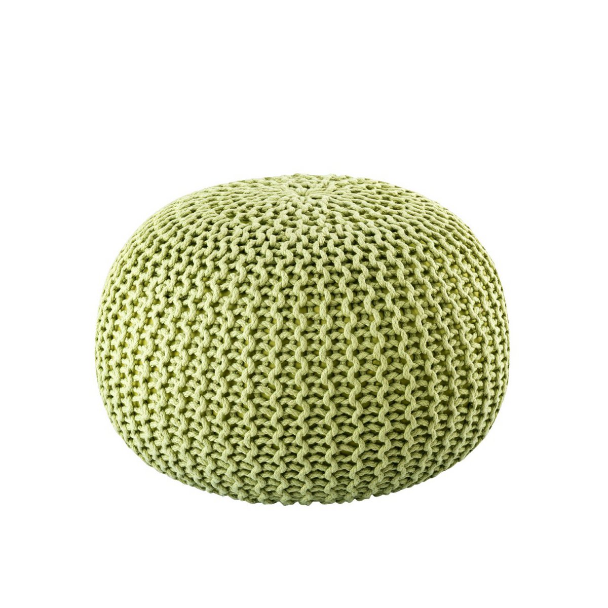 Pouf premium Ø45cm stoel kruk breien pouf in terras pool tuin duurzaam