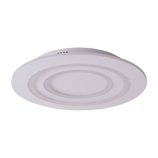 LED-plafondlicht "mirel" Ø 50 cm, 6 cm hoog, metaal en plastic in wit, geïntegreerde LED's, 2400 lm, dimmable, CCT-functie 3000-6500 K, RGB kleurverandering