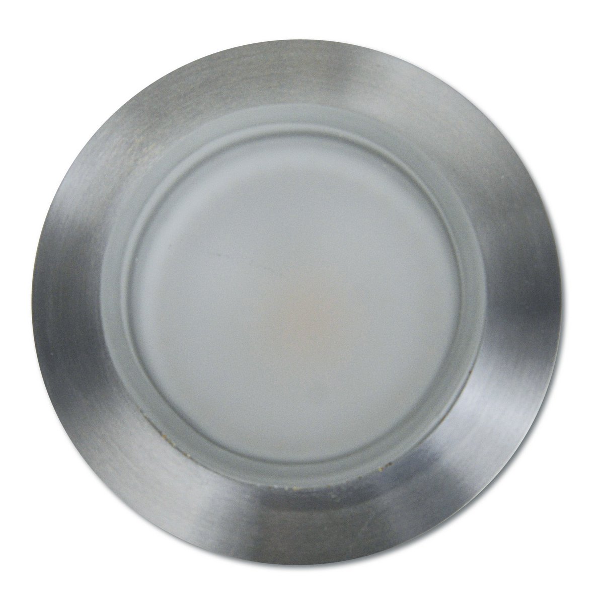 LED -installatieplek "Commmo" Ø 8,5 cm, 6,5 cm diep, gemaakt van metaal en Matt Acryl, 6 watt, warm wit