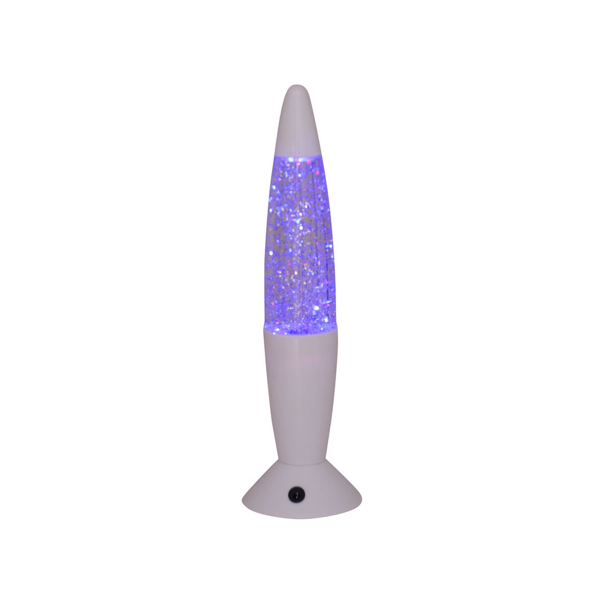 LED-tafellicht "Glitter", de decoratietafellamp gemaakt van metaal en plastic, ongeveer 36 cm hoog, met stevig ingebouwde LED's, doneert kleurrijk licht met "glitter", effectverlichting voor woonkamer, kantoor, kinderkamer of nachtkastje