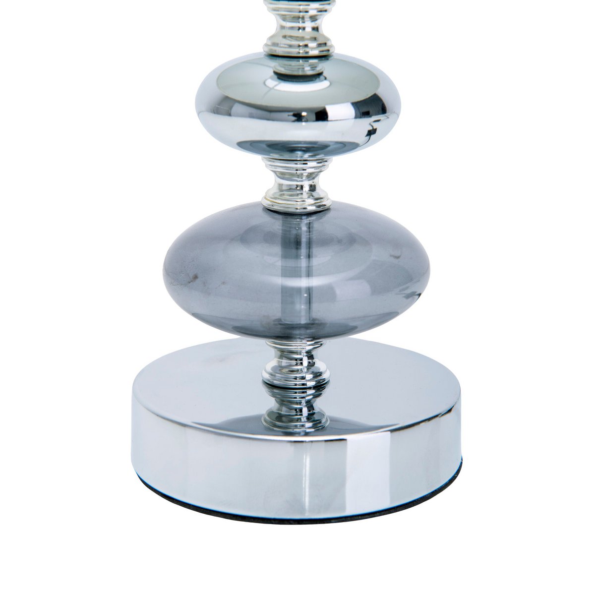 Stof, tafellamp "mali", tafellamp gemaakt van metaal- en textielmateriaal, wit, met E14 -aansluiting, voor eetkamer, woonkamer, gang of kantoor, tafellamp voor woonkamer of eetkamer, bedlamp 28,5 cm hoog