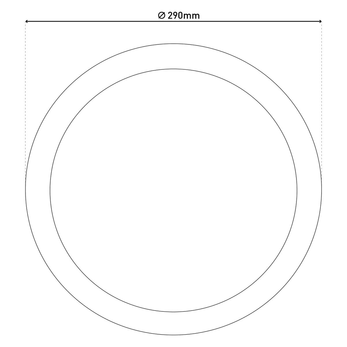 LED -plafondlamp "bonus" Ø29 cm, functionele lampinstallatie en structuur mogelijk, plafondlamp gemaakt van metaal en plastic in wit, met stevig geïnstalleerde LED's, waaronder CCT -kleurwisselaar
