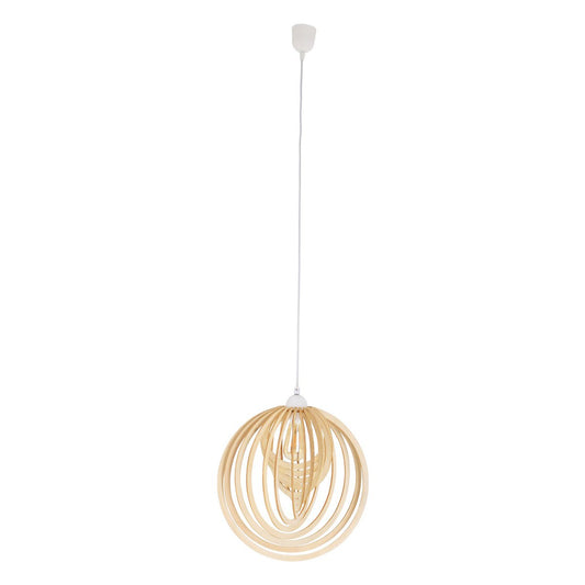 Hanger lamp "Armella" Ø 40 cm, 1x E27 (niet inbegrepen) gemaakt van hout en plastic, voor eetkamers, woonkamer, kantoor, kinderkamer