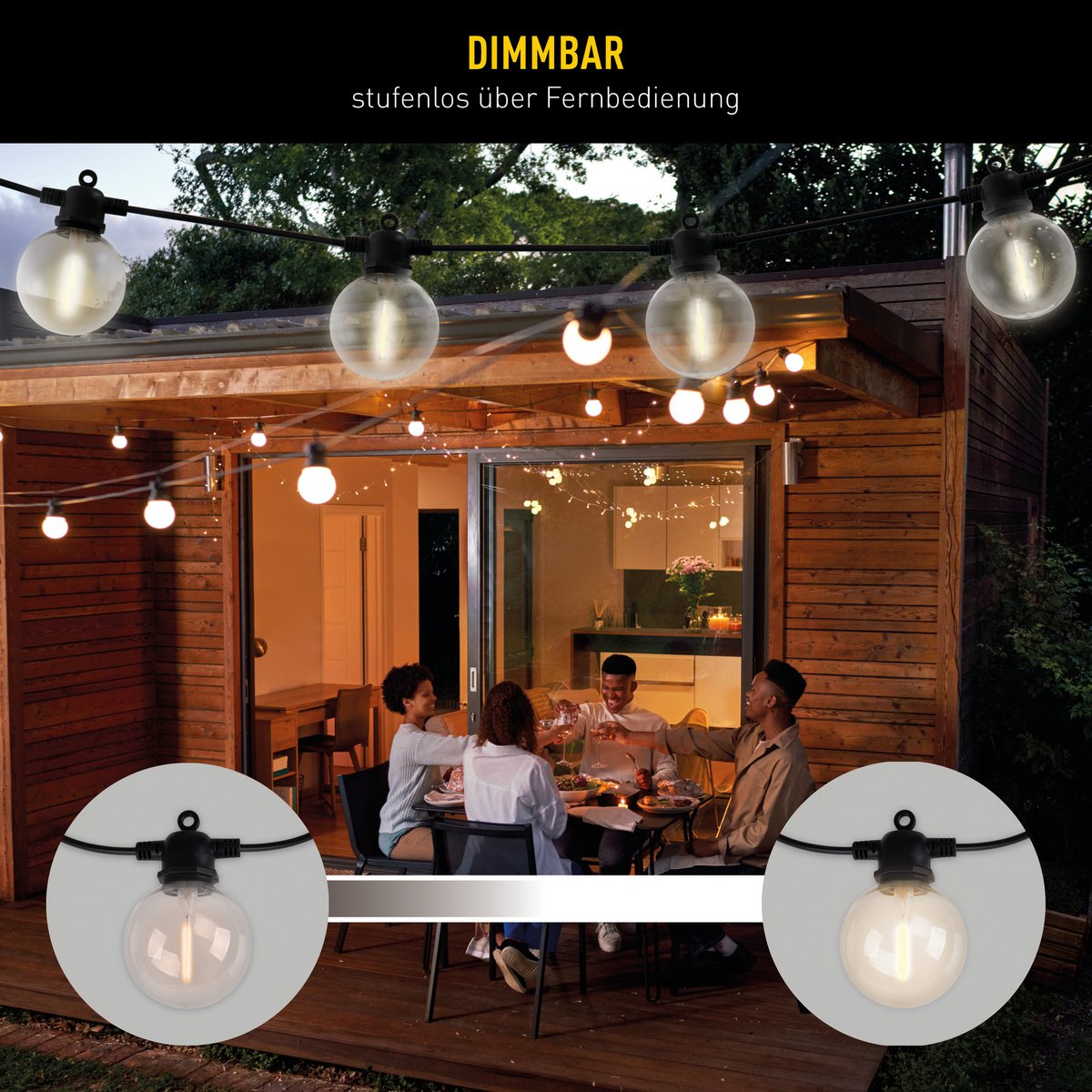 Solar-10 lichte keten WW "Cadena" 1000 cm lang, veel functies