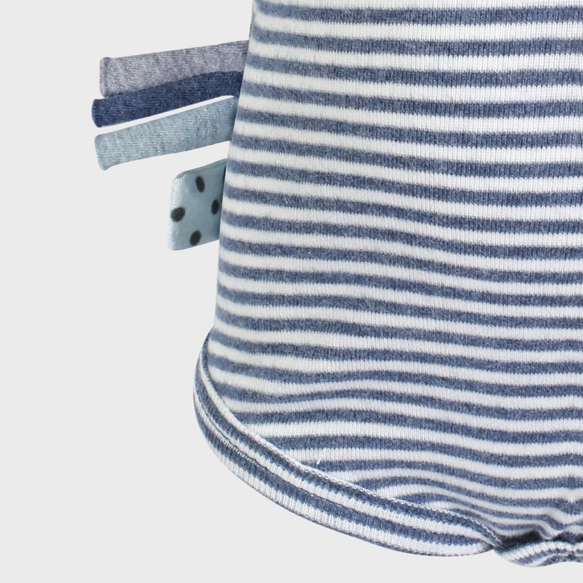 OrganicEra biologische baby-rompertje met lange mouwen, indigo gestreept