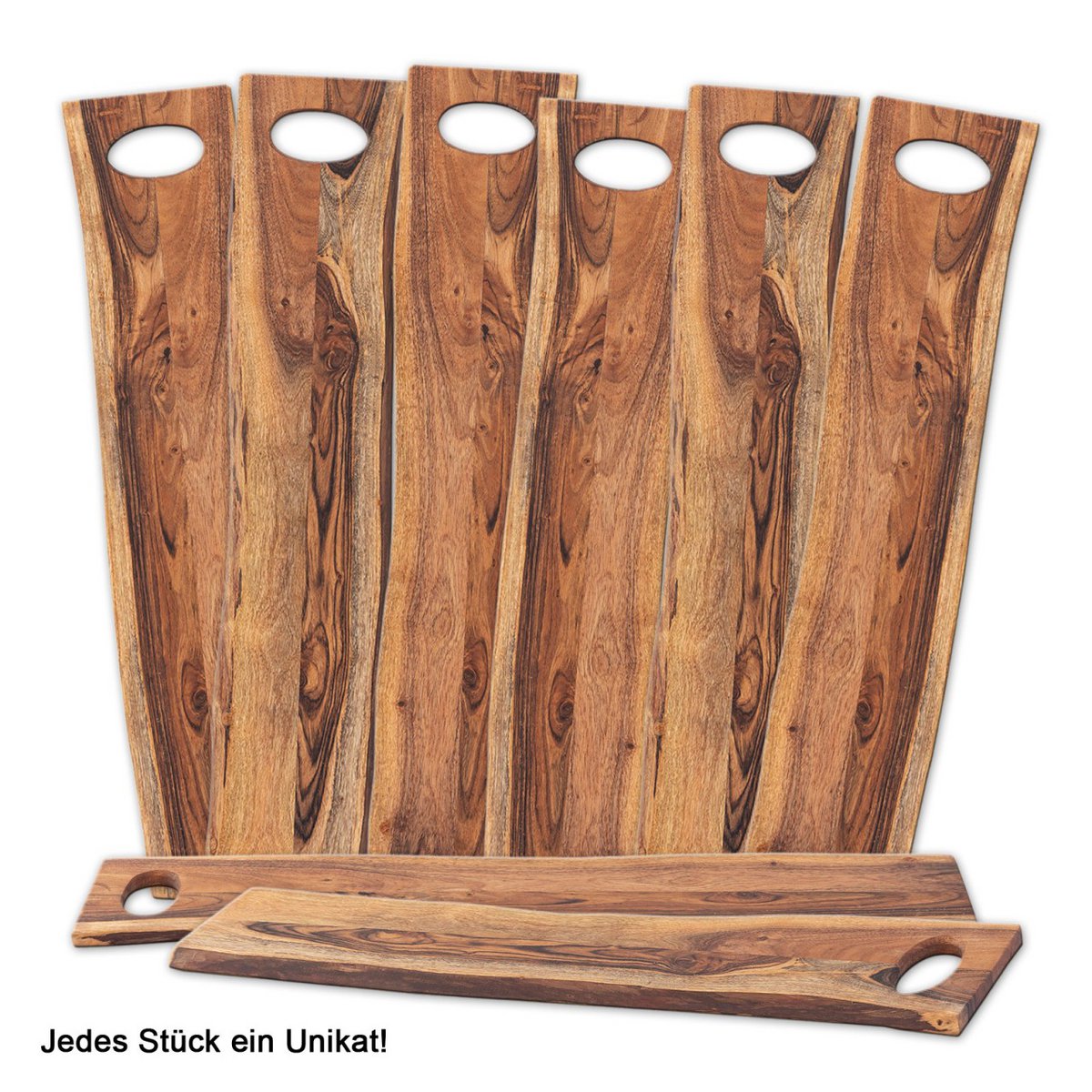 Deco Board Serving Board Decoratieve lade Masterbox 8-delige Thor 70x15cm Acacia Massive