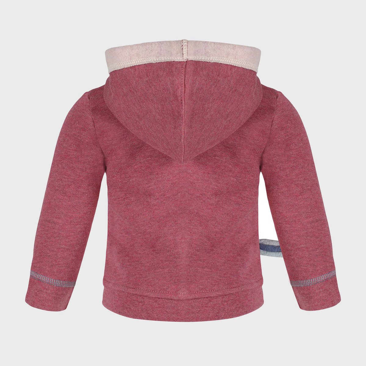 OrganicEra biologisch babyjack met capuchon, bordeaux